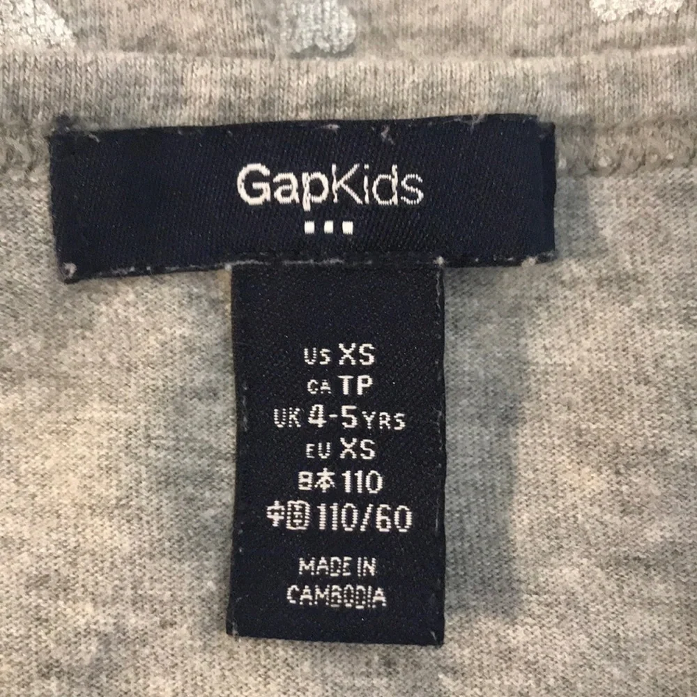 Gap Kids Sleeveless Dress with Metallic Hearts